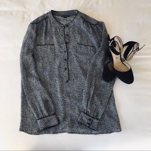 Spotted Black n White Top